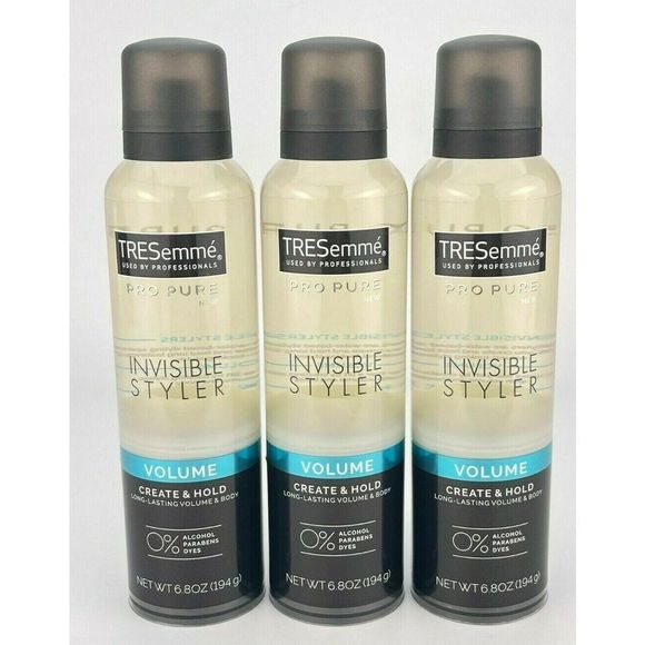 TRESemmè Pro Pure Invisible Styler Long Lasting Volume & Hold 6.8 oz, Lot of 3 - Picture 1 of 3